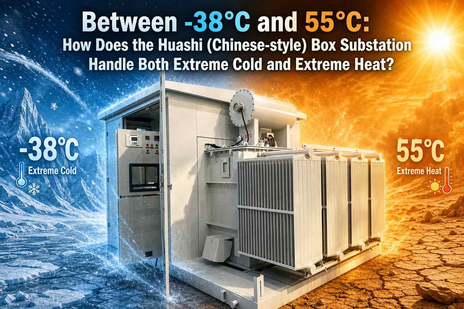 -38 °C ja 55 °C välillä: Miten Huashin (kiinalaistyylinen) Box-sähköasema toimii
